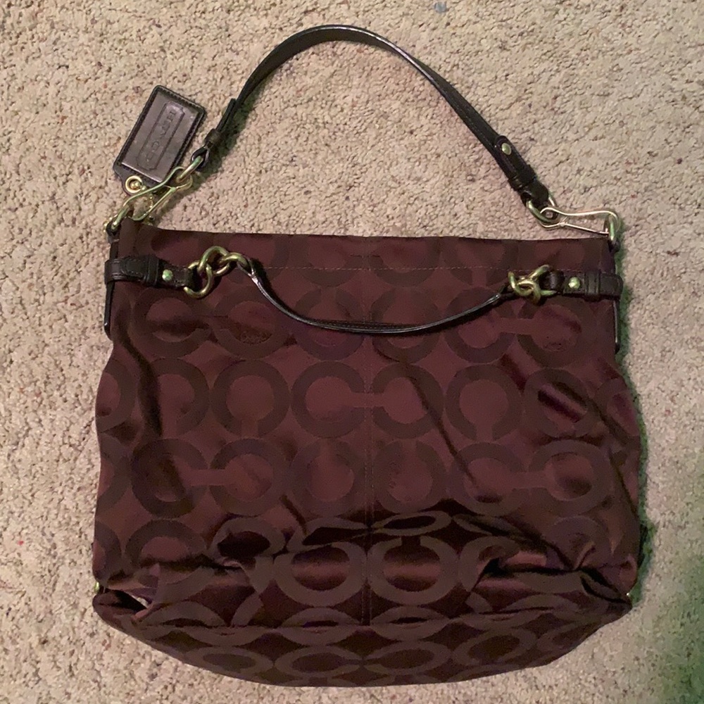 Coach Madison OP Art shoulder purse